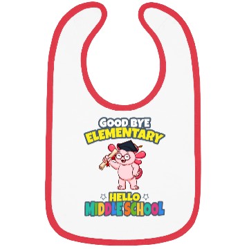 Discover Good Bye Elementary Hello Middle School Graduation Bibs