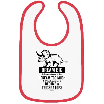 Discover Triceratops Dino saying children Bibs