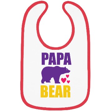 Discover Papa bear funny fathers day Bibs