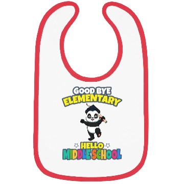 Discover Good Bye Elementary Hello Middle School Graduation Bibs