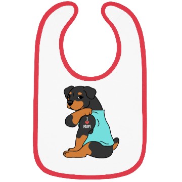 Discover I Love Mom Tattoo Rottweiler Bibs