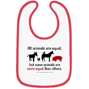 Discover all animals are equal classic Bibs