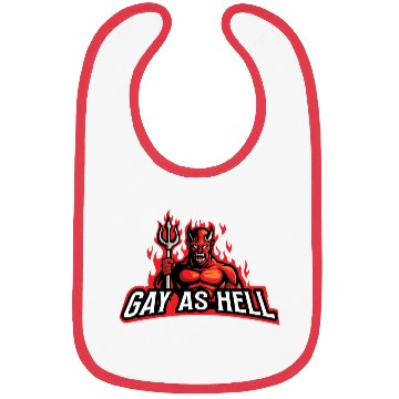 Discover Pride Month Demon - Gay As Hell Bibs