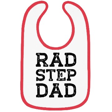 Discover Rad Step Dad Fathers Day Bibs