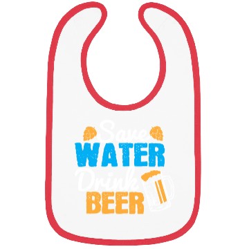 Discover Save water, drink beer Bibs