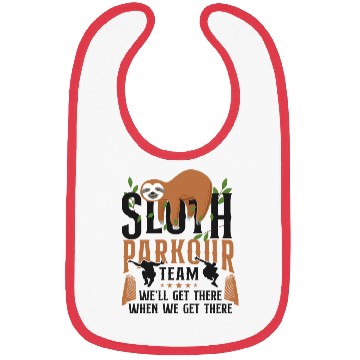 Discover Parkour Free Running Traceur Sloth Bibs