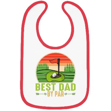 Discover Best Dad By Par Golfing Fathers Day Matching Bibs