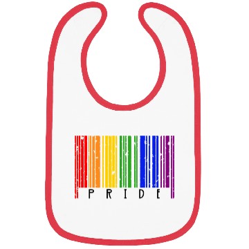 Discover LGBT Barcode Gay Pride Barcode Rainbow Bibs