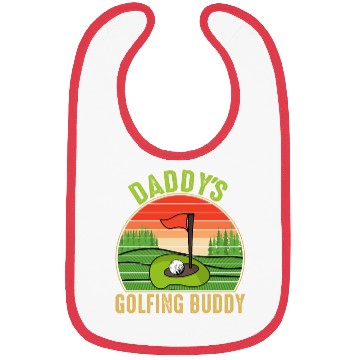 Discover Daddy's Golfing Buddy Fathers Day Bibs