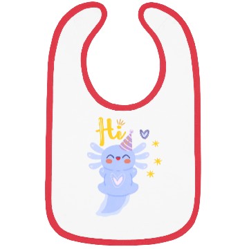 Discover Baby Axolotl Art - 3 Bibs