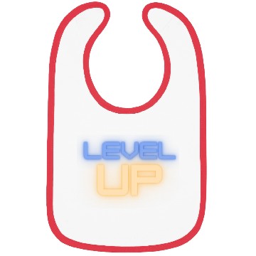 Discover Black Level Up Neon Typography Bibs
