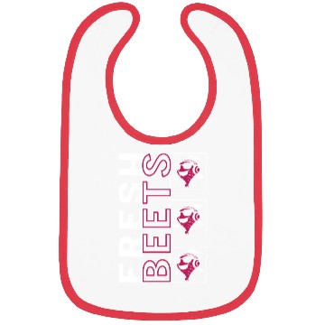 Discover Beets Vegetable Bibs, Fresh Beets Wearing