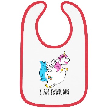 Discover I Am Fabulous Unicorn Bibs