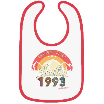 Discover Birth Year 1993 In July Bibs