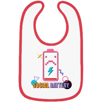 Discover Introverted 90s Style Vibe Social Battery Nineties Bibs