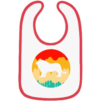 Discover lion retro Bibs
