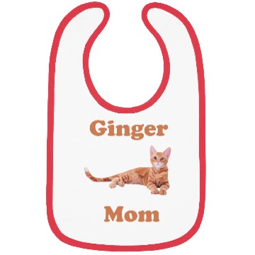 Discover Ginger Cat Mom Bibs