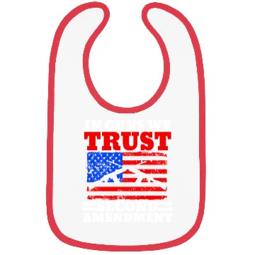 Discover In Guns We Trust Second Amendment Gun Rights USA Bibs