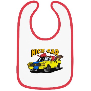 Discover Nice Car Art Bibs