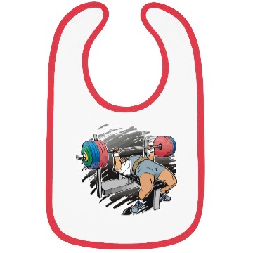 Discover Powerlifting bench press gift for powerlifter gym Bibs
