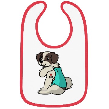 Discover I Love Mom Tattoo Shih Tzu Bibs