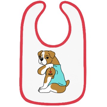 Discover I Love Mom Tattoo English Bulldog Bibs