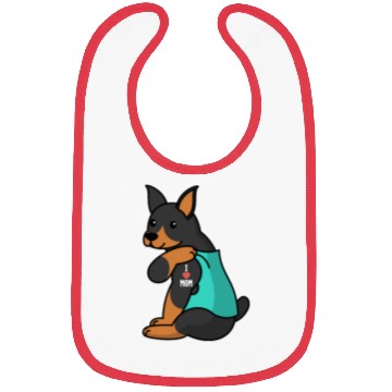 Discover I Love Mom Tattoo Doberman Bibs