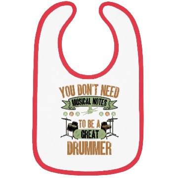 Discover drummer humor gift drums Bibs