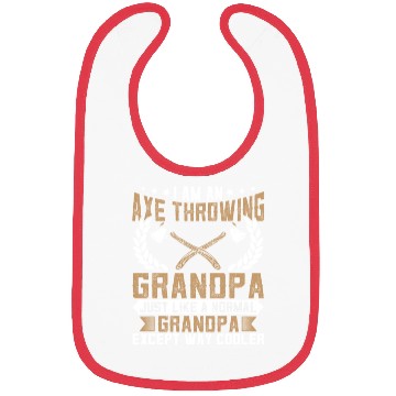 Discover I'm an Axe Throwing Grandpa - Funny Ax Thrower Bibs