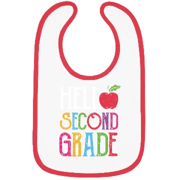 Discover Hello Second Grade Back To School Bibs