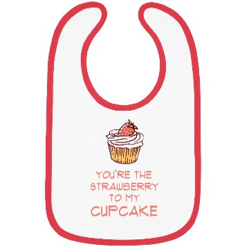 Discover Strawberry Cute Cupcake Bibs