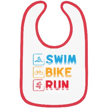 Discover Swim Bike Run Triathlon Athlete Swim Run Bike Bibs