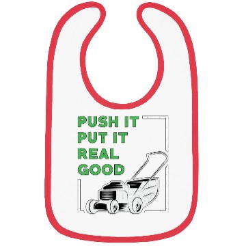 Discover Lawn Mower Push It Put It Real Good Lawn Mowing Bibs