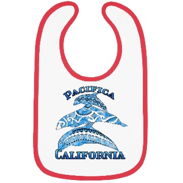 Discover Pacifica California Vacation Tribal Dolphins Bibs