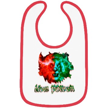 Discover fire lion Bibs