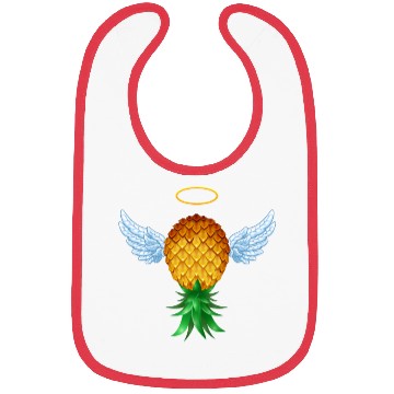 Discover Cute Swinger Upside Down Pineapple Angel Wings Bibs