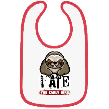 Discover Mad grumpy sloth, the morning grouch Bibs