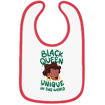 Discover Black unique in the world Queen Black queen unique Bibs
