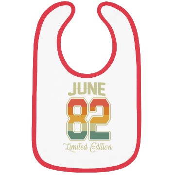 Discover Vintage 40th Birthday June 1982 Sports Gift Bibs