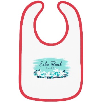 Discover Echo Beach Vacation Tribal Stingrays Bibs