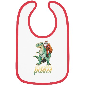 Discover T Rex Santa Pijamas Bibs