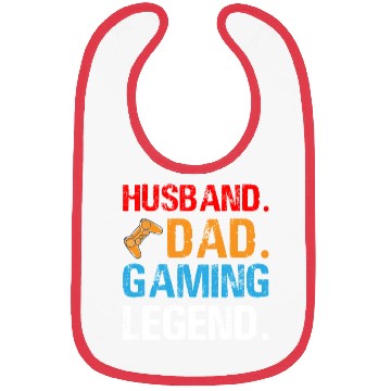 Discover Husband Dad Gaming Legend Gift for Daddy Bibs