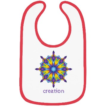 Discover Creation Mandala Design Bibs