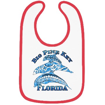 Discover Big Pine Key Florida Vacation Tribal Dolphins Bibs