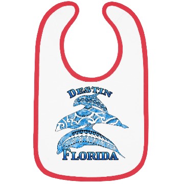 Discover Destin Florida Vacation Tribal Dolphins Bibs