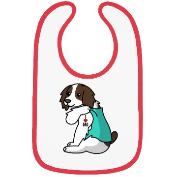 Discover I Love Dad English Springer Spaniel Bibs