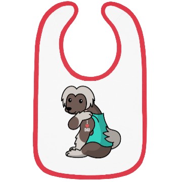 Discover I Love Dad Chinese Crested Bibs
