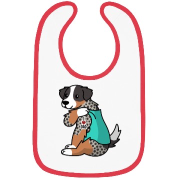 Discover I Love Dad Australian Shepherd Bibs