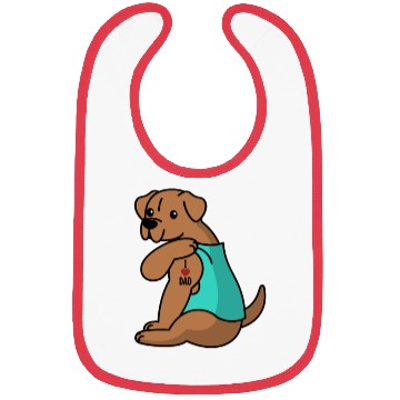 Discover I Love Dad Dogue De Bordeaux Bibs
