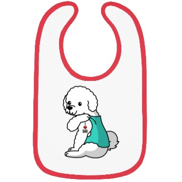 Discover I Love Dad Bichon Frise Bibs
